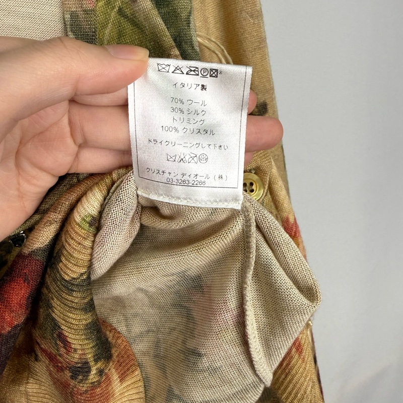 莉亞精品♡ Dior滿版花立體外套38 二手-2