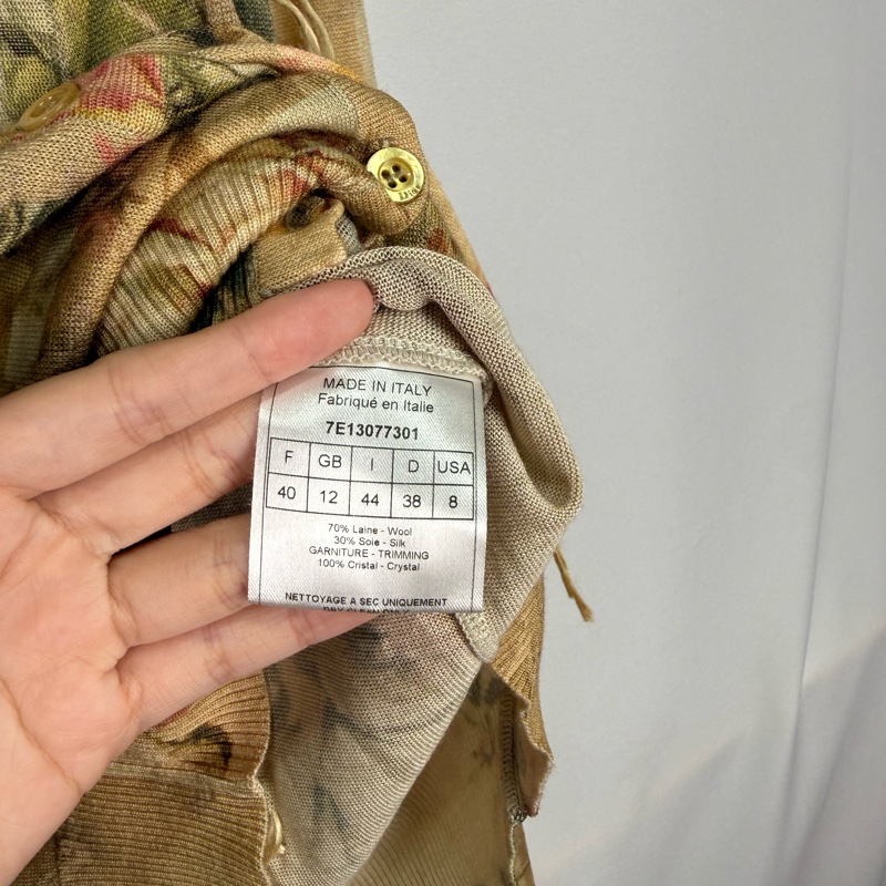 莉亞精品♡ Dior滿版花立體外套38 二手-3