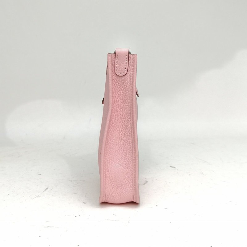 HERMES EvelyneMini16新櫻花粉TC皮K2025銀扣肩背包-1