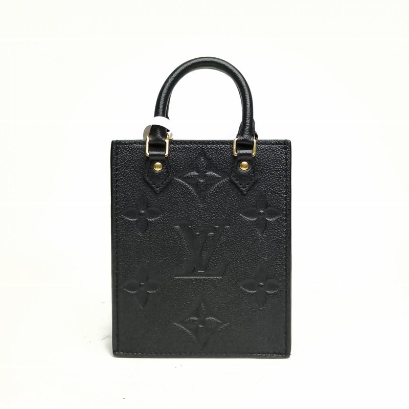 LOUIS VUITTON PETITSACPLAT琴譜包14黑色牛皮晶片肩背包-2