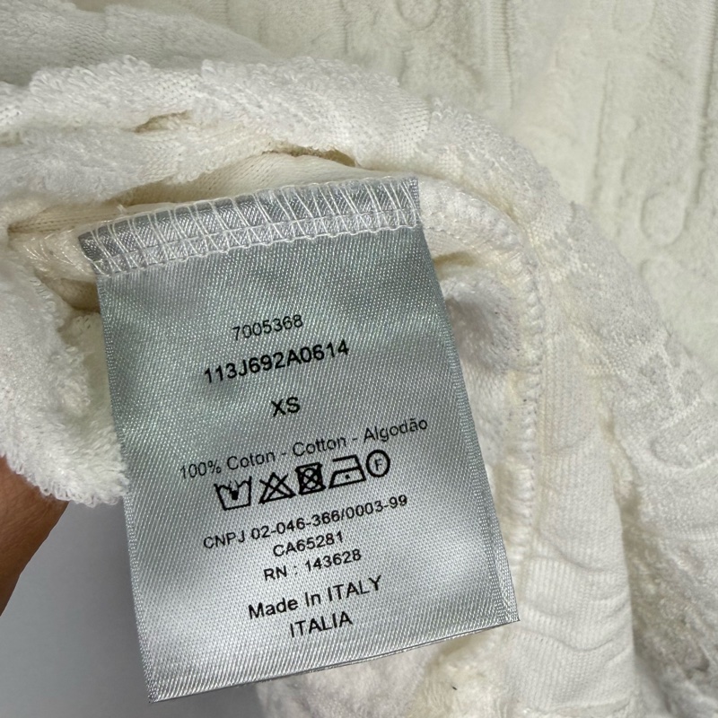 莉亞精品♡ Dior毛巾布短袖白XS 二手-2