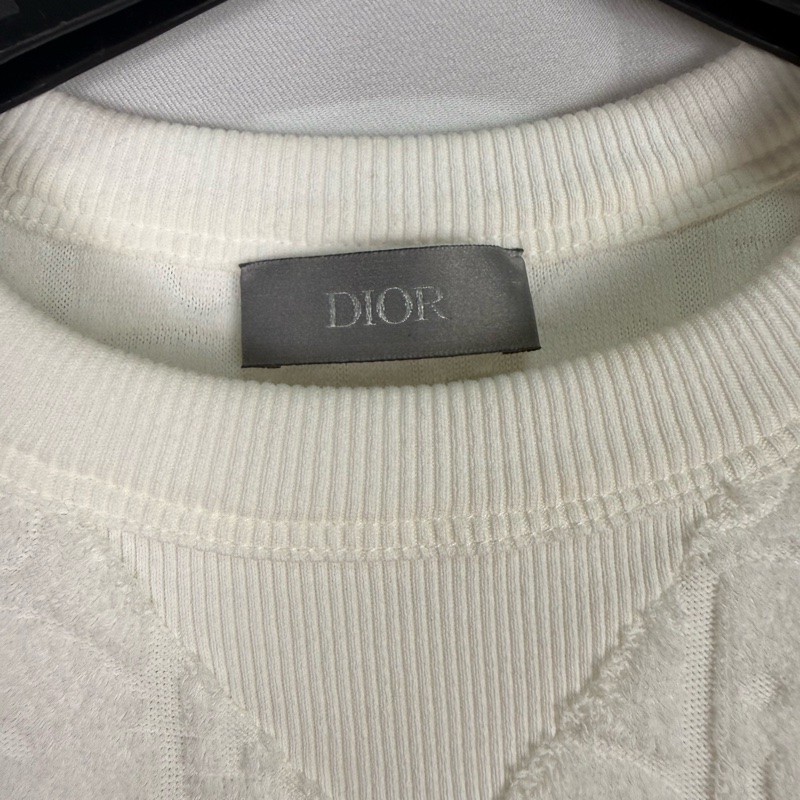 莉亞精品♡ Dior毛巾布短袖白XS 二手-4