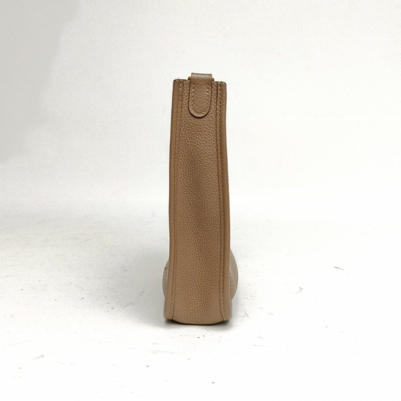 HERMES EvelyneMini16威瑪犬米色TC皮Z刻金扣肩背包-1