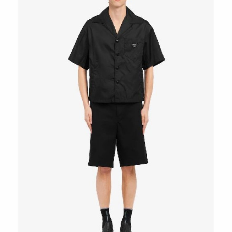 Prada 男士 Re-Nylon短袖襯衫XS S M L XL XXL XXXL碼-2