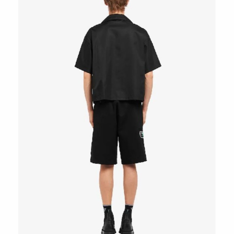 Prada 男士 Re-Nylon短袖襯衫XS S M L XL XXL XXXL碼-5