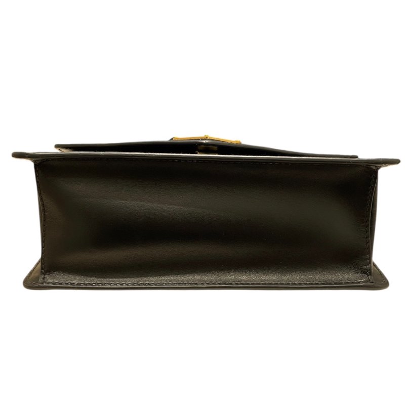 PRADA 普拉達 信封包 SAFFIANO 皮革 黑色 金釦-3