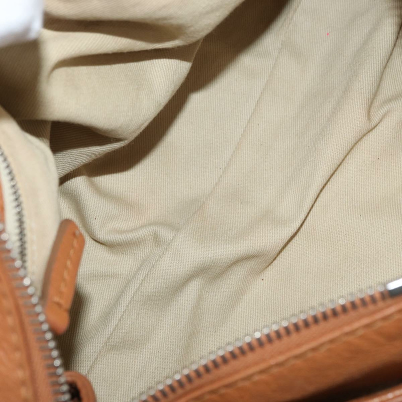 【日本直送】Chloe Paddington 手提包，棕色、銀色、金色皮革，正品 am11277A-9