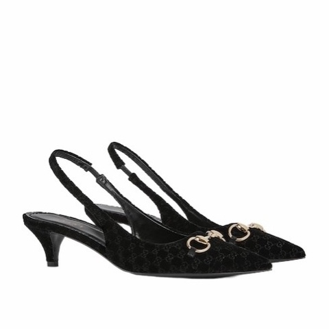 Gucci 女士 馬銜扣露跟高跟鞋36 37 37.5 38 39 39.5 40碼跟高: 4.3cm