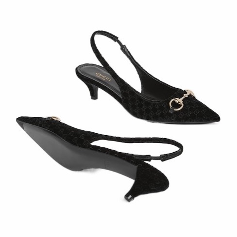 Gucci 女士 馬銜扣露跟高跟鞋36 37 37.5 38 39 39.5 40碼跟高: 4.3cm-1