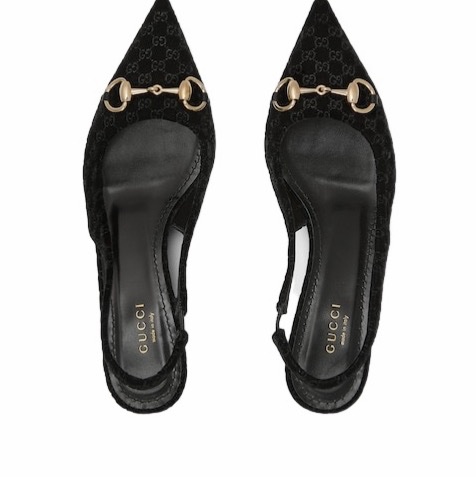 Gucci 女士 馬銜扣露跟高跟鞋36 37 37.5 38 39 39.5 40碼跟高: 4.3cm-3