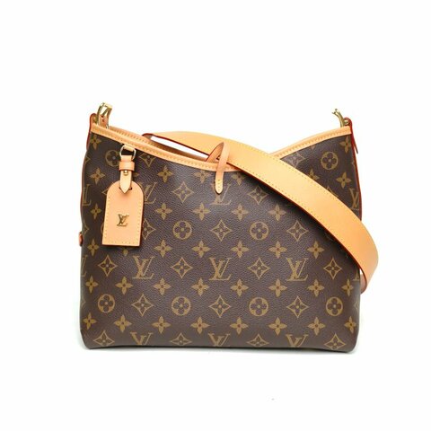 LOUIS VUITTON CARRYALL小號29配子袋老花PVC金扣晶片肩背包