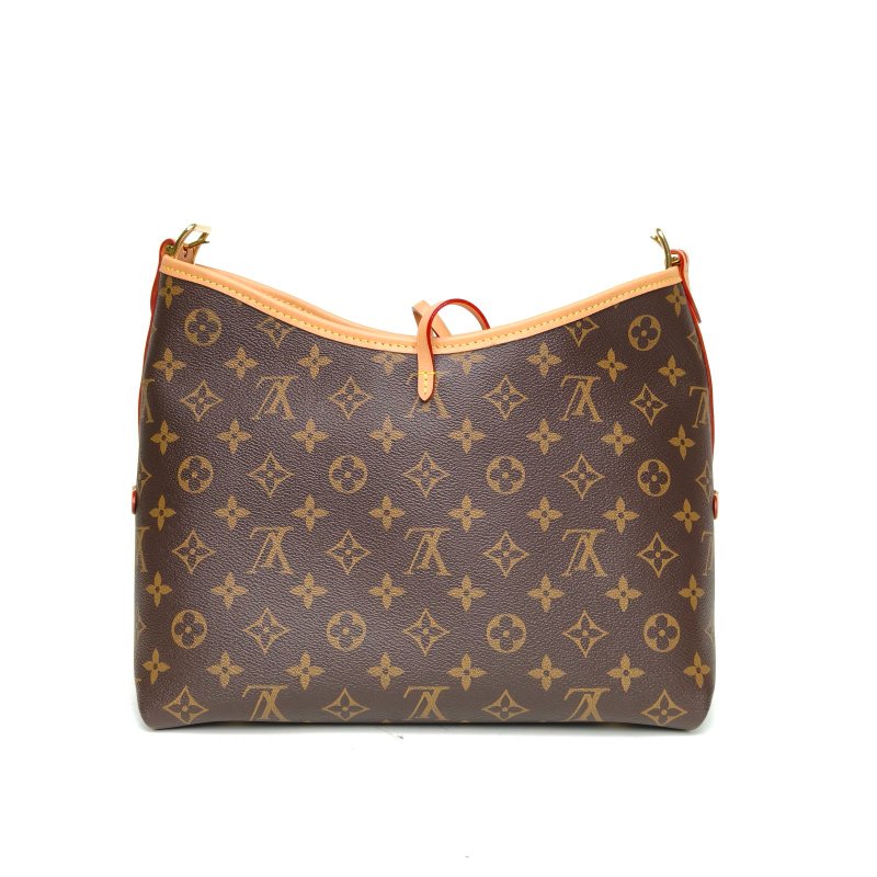 LOUIS VUITTON CARRYALL小號29配子袋老花PVC金扣晶片肩背包-2