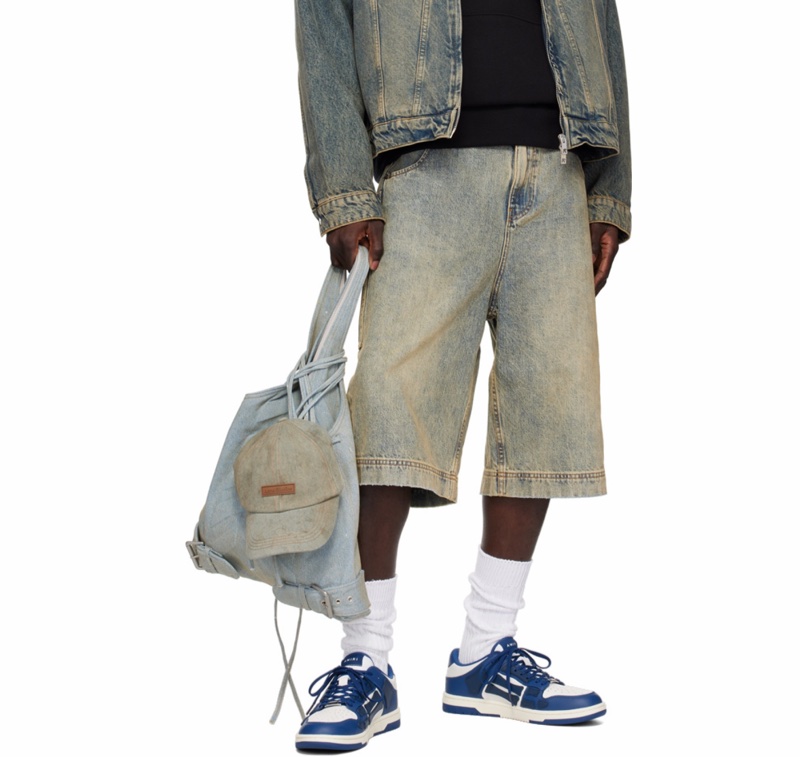 Amiri 男士 徽標圖案低幫板鞋40 41 42 43 44 47碼-5