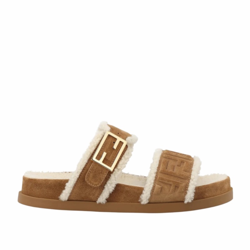 Fendi 女士 Feel 平底涼鞋35.5 36 36.5 37 37.5 38 38.5 39 39.5 40 41碼-0
