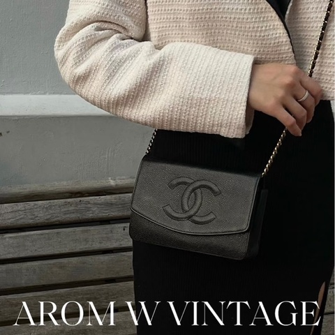 Chanel Woc 黑金荔枝 鏈包