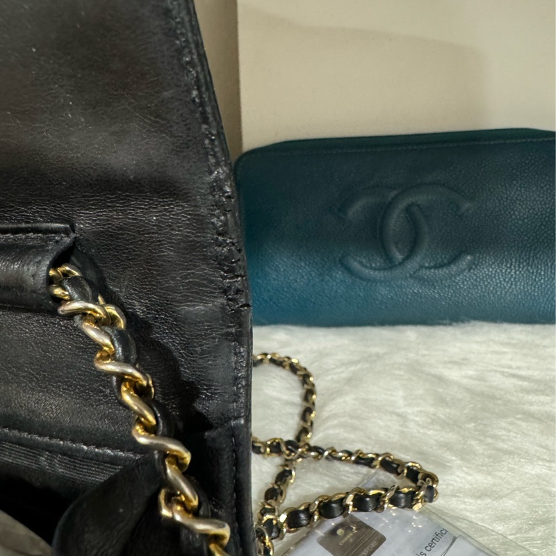 Chanel Woc 黑金荔枝 鏈包-18