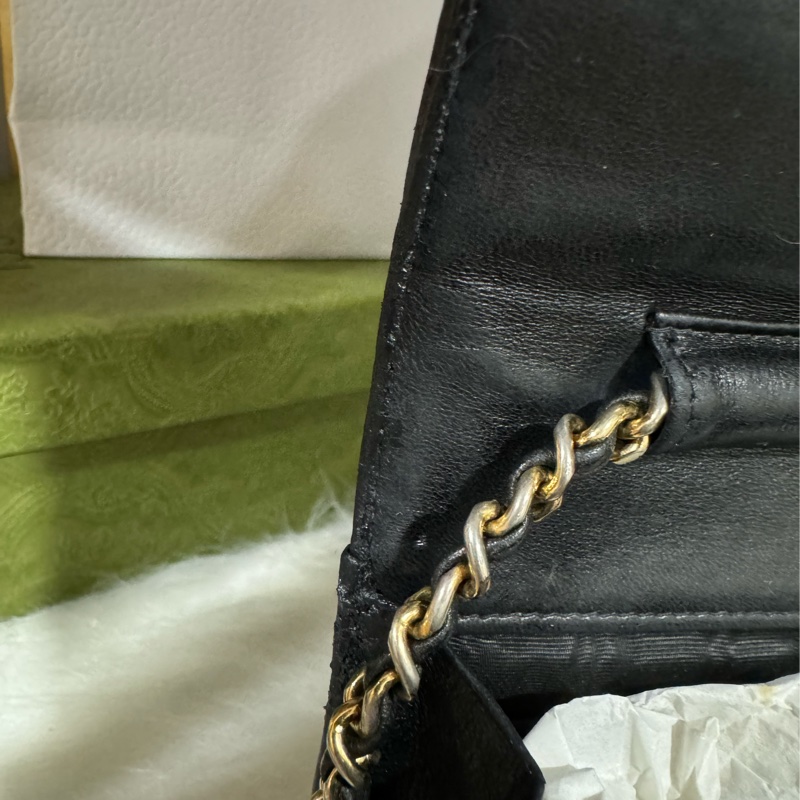 Chanel Woc 黑金荔枝 鏈包-19