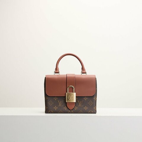 二手Lv locky BB 鎖頭包/焦糖色