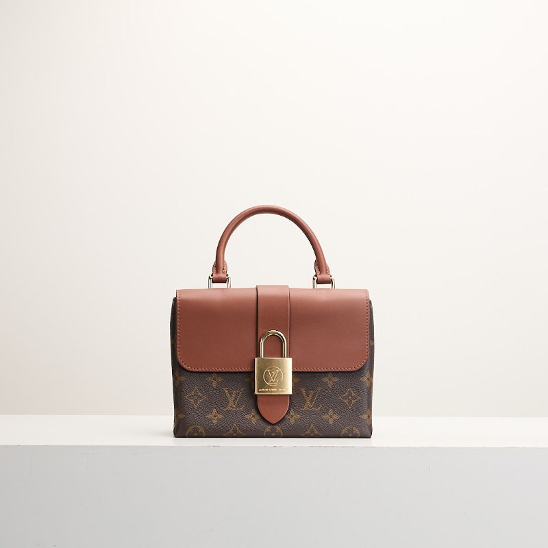 二手Lv locky BB 鎖頭包/焦糖色-0