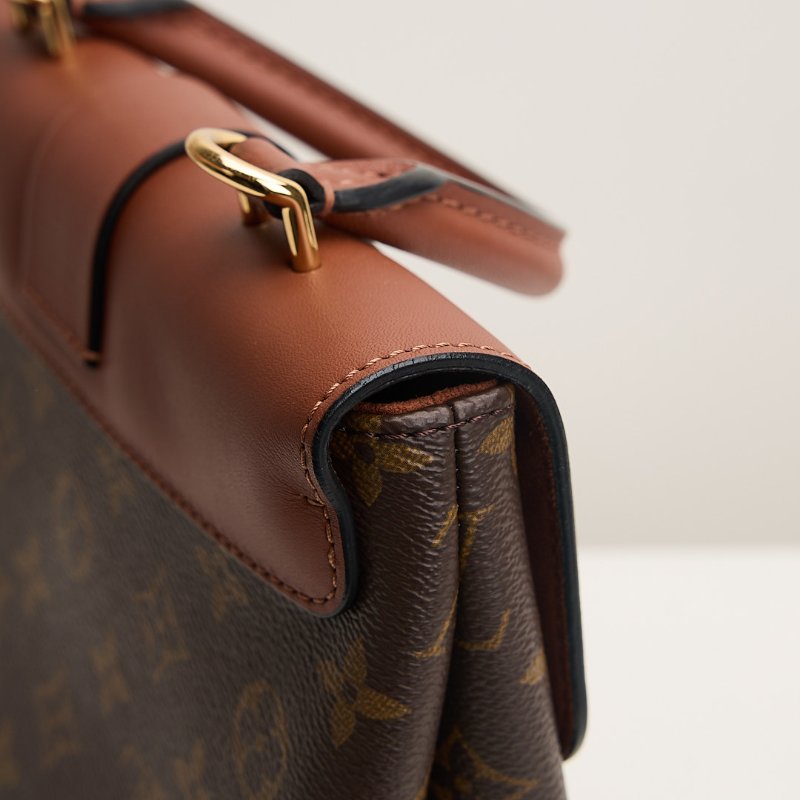 二手Lv locky BB 鎖頭包/焦糖色-9