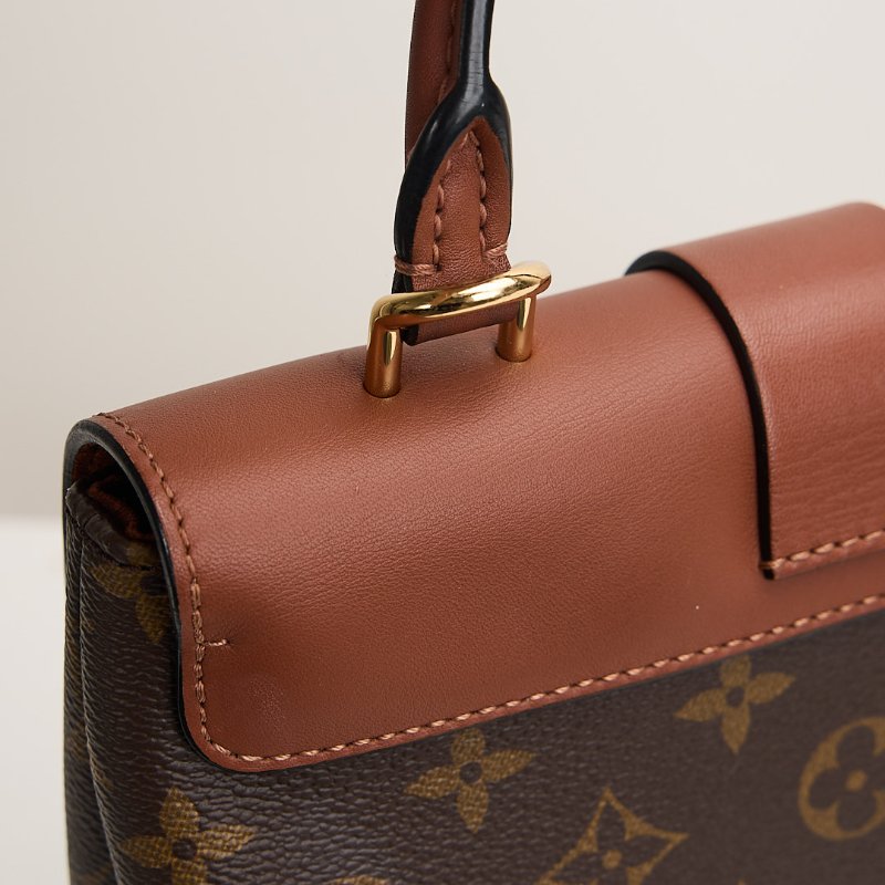 二手Lv locky BB 鎖頭包/焦糖色-11