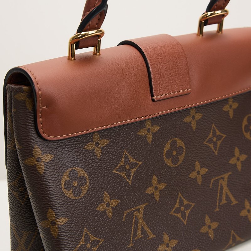 二手Lv locky BB 鎖頭包/焦糖色-12