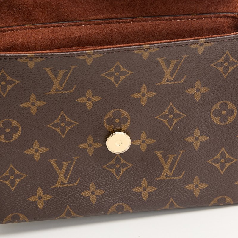 二手Lv locky BB 鎖頭包/焦糖色-22