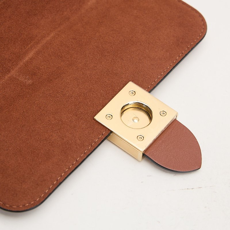 二手Lv locky BB 鎖頭包/焦糖色-24