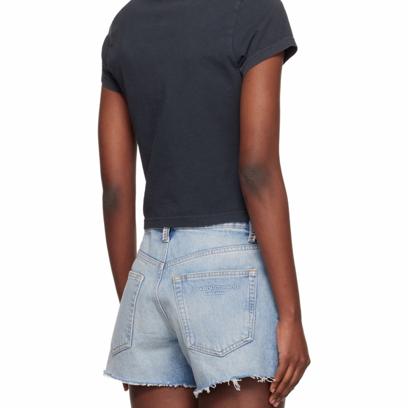 Alexander Wang 女士 反光光環印花Logo T恤XXS XS S M L碼-4