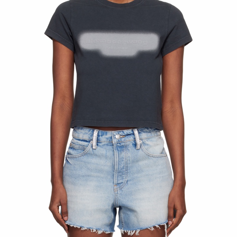 Alexander Wang 女士 反光光環印花Logo T恤XXS XS S M L碼-5