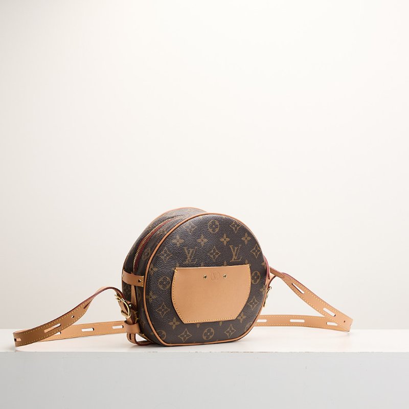 二手Lv 大號軟圓餅包/老花-2