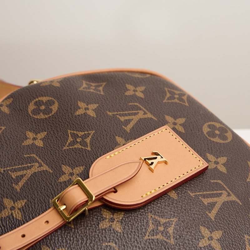 二手Lv 大號軟圓餅包/老花-8