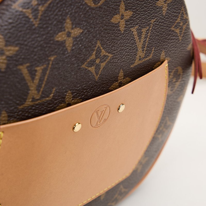 二手Lv 大號軟圓餅包/老花-11