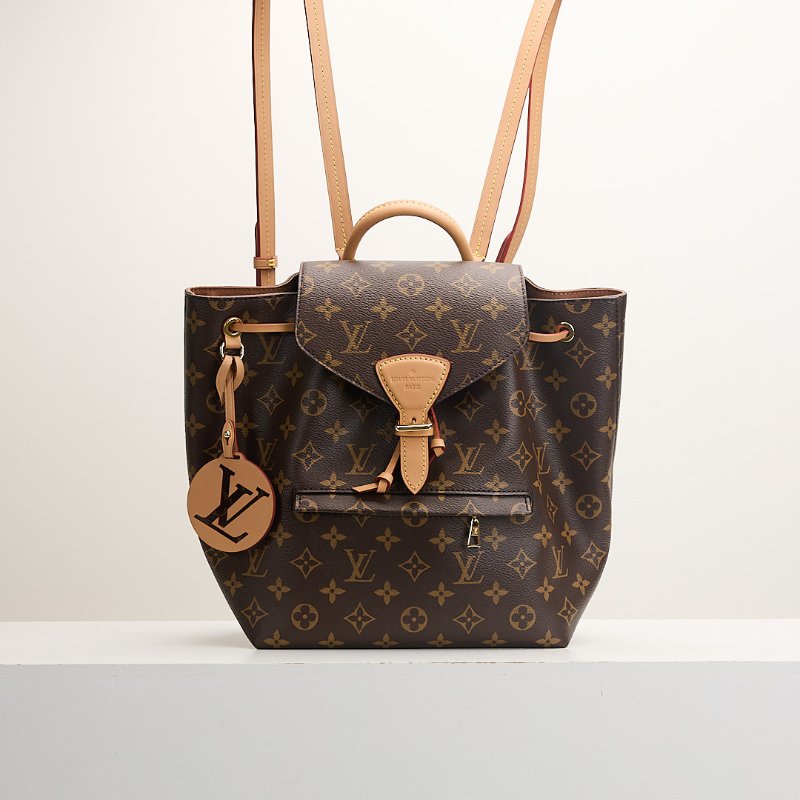 二手Lv Montsouris PM老花後背包/晶片款-0