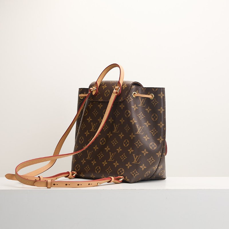 二手Lv Montsouris PM老花後背包/晶片款-2