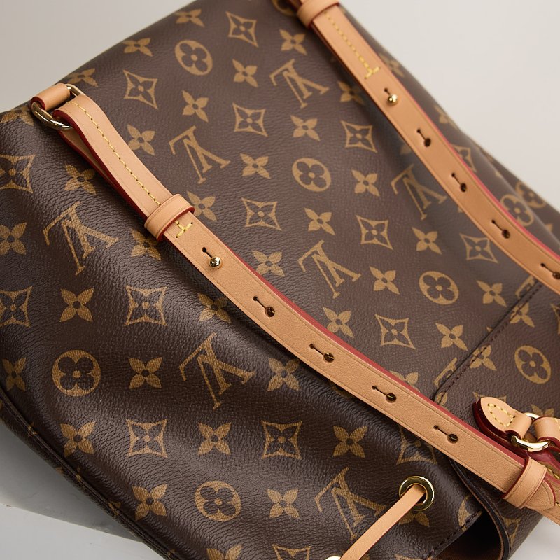 二手Lv Montsouris PM老花後背包/晶片款-9