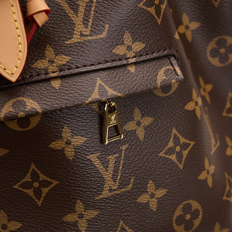 二手Lv Montsouris PM老花後背包/晶片款-13