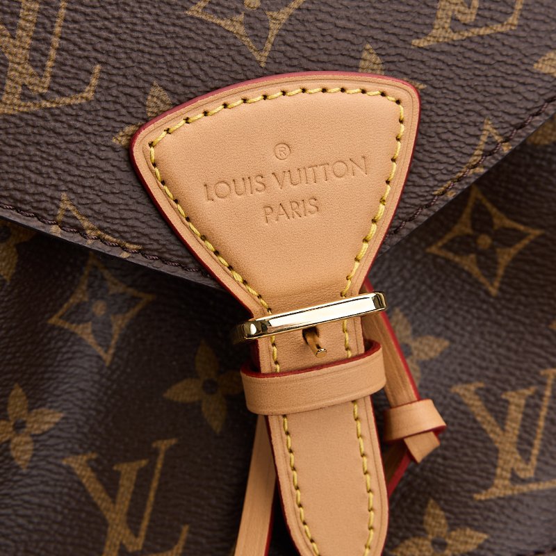 二手Lv Montsouris PM老花後背包/晶片款-14