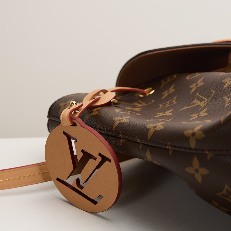 二手Lv Montsouris PM老花後背包/晶片款-15