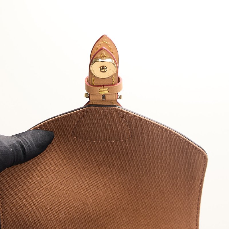 二手Lv Montsouris PM老花後背包/晶片款-20