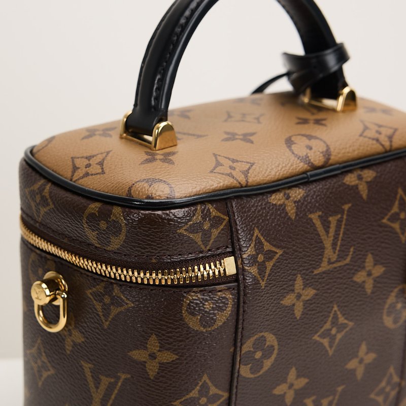 二手Lv Vanity 化妝包/老花 晶片款-10