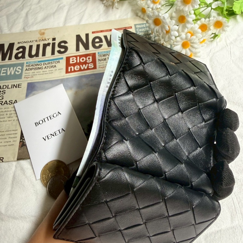 Bottega Veneta (BV) 經典 編織三摺短夾-4