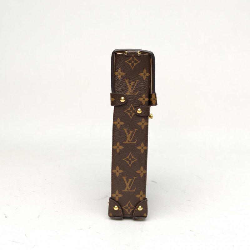 LOUIS VUITTON TrunkVertical手機包拼色PVC晶片肩背包-3