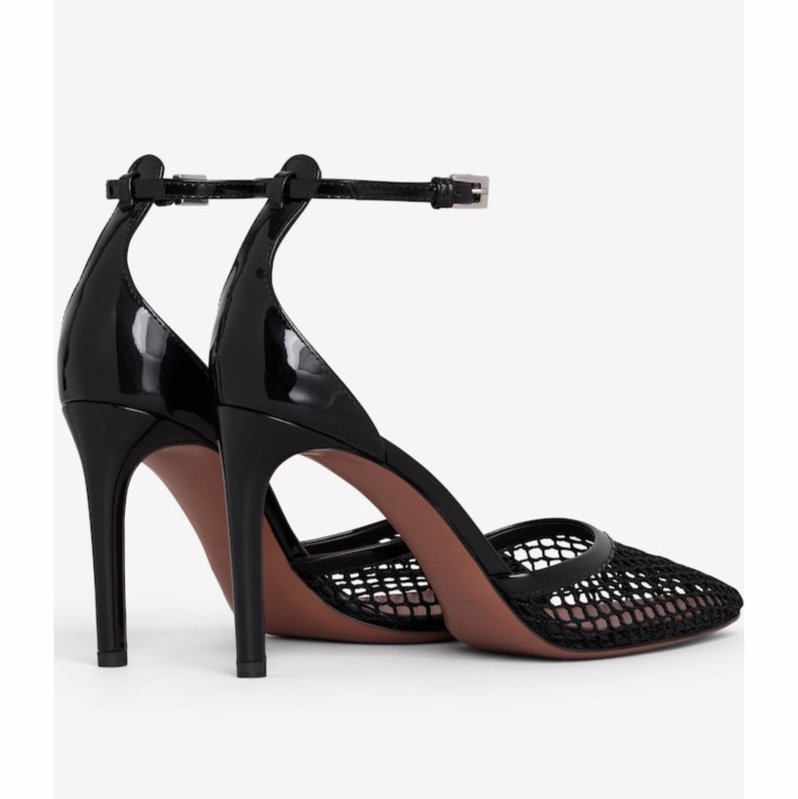 Alaia 女士 踝帶漁網高跟鞋35 36 37 38 39 40 41 42碼跟高: 9cm-3
