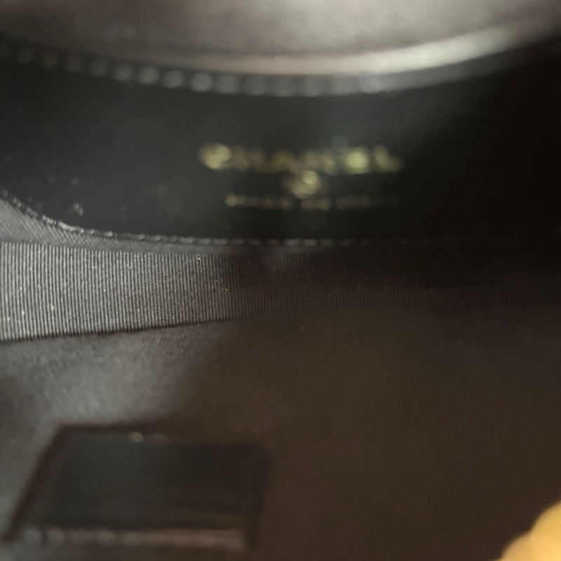 Chanel 香奈兒 25P 新款 呼啦圈 荔枝皮 黑金 芯片款-6