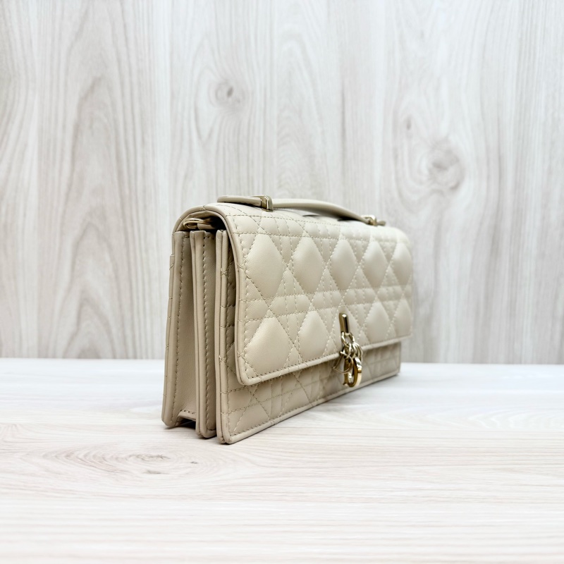 DIOR淡米色羊皮My Dior迷你鏈包S0980ONMJ-4