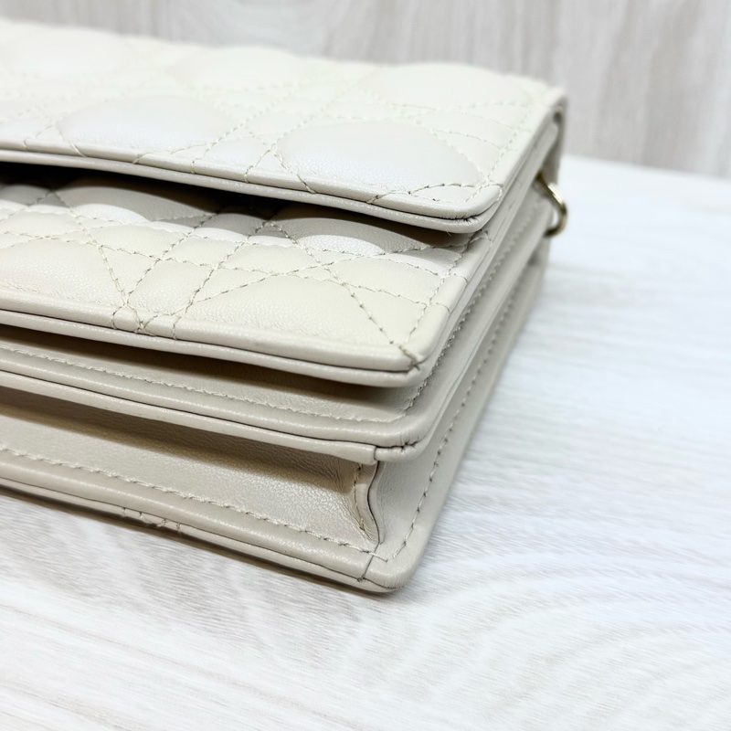 DIOR淡米色羊皮My Dior迷你鏈包S0980ONMJ-12