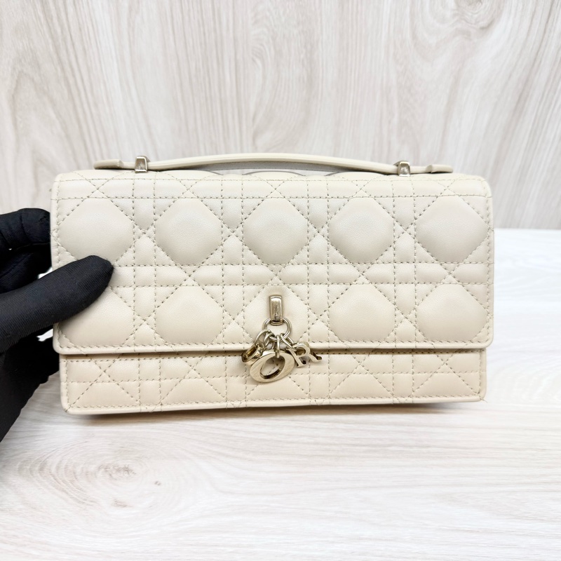 DIOR淡米色羊皮My Dior迷你鏈包S0980ONMJ-16