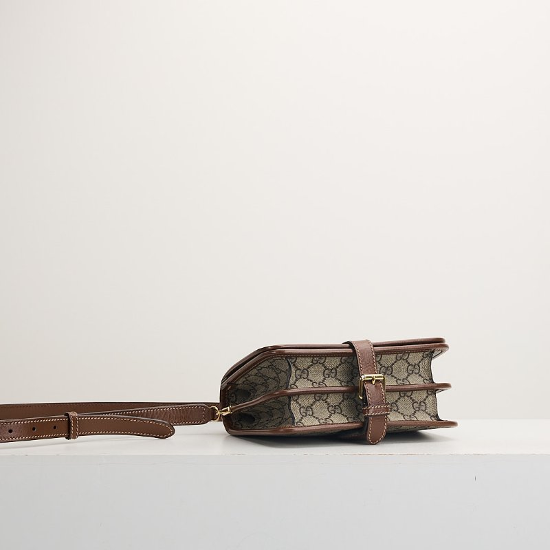 二手Gucci retro馬鞍郵差包/棕色-2