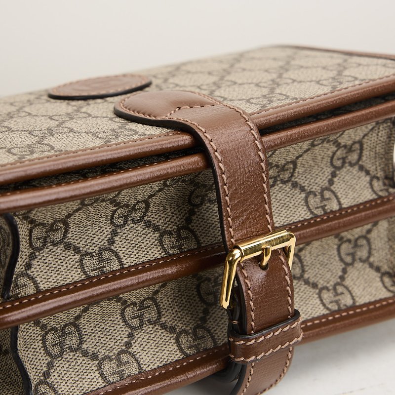 二手Gucci retro馬鞍郵差包/棕色-4